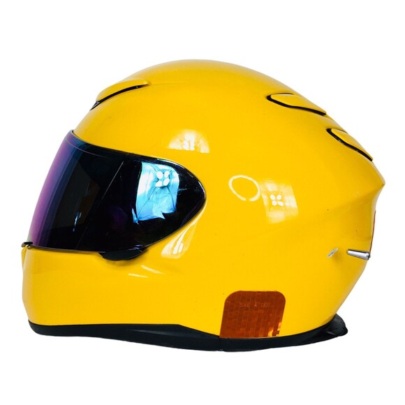 Yellow Iridescent 63-64CM XX-Large 7 7/8-8" Full Face Moto Helmet SHOEI RF-1100 - Picture 11 of 12